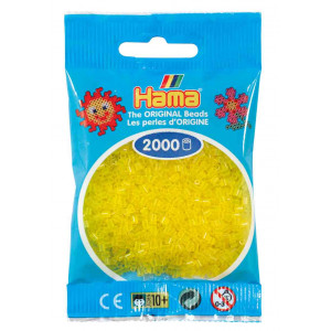 Hama Mini Perler 501-14 Transparent Gul 2000 stk Hama Mini Perler 501-14 Transparent Gul 2000 stk