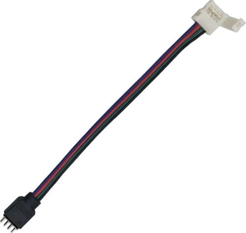 Fleksibelt hannplugg til RGB strip 12V / 24V