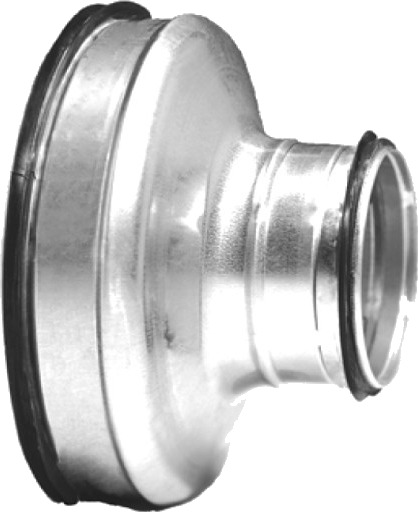 Ventilasjons reduksjon nippel/nippel 200x125 mm