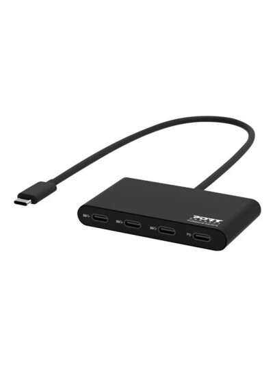 PORT Designs USB C HUB 3 USB C PORTS & 1 USB C POWER DELIVERY USB hub USB 3.1 4 porter Svart 900147 PORT Designs USB C HUB 3 USB C PORTS & 1 USB C POWER DELIVERY USB hub USB 3.1 4 porter Svart 900147