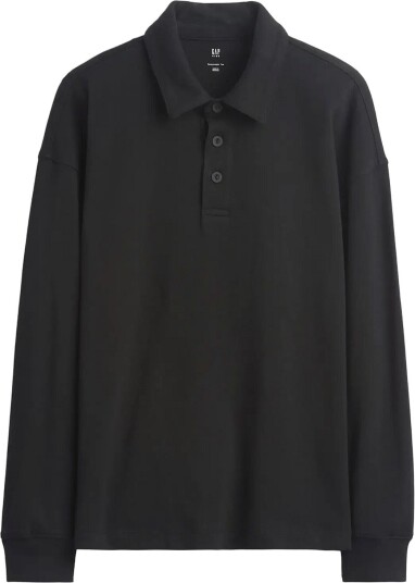 GAP Relaxed Polo Top From The Gap Collection BLACK 1 152/158