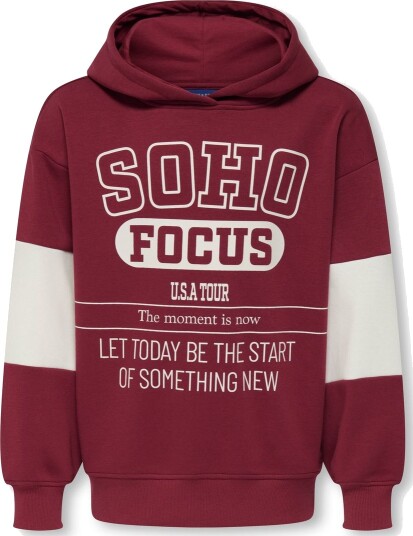 Only & Sons Cater hettegenser til junior - tibetan red (122/128) - 122/128