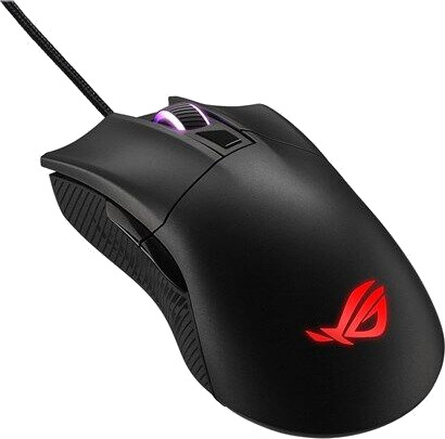 ASUS ROG Gladius II Core Gamingmus Optisk 6200 DPI Ergonomisk Svart ASUS ROG Gladius II Core Gamingmus Optisk 6200 DPI Ergonomisk Svart