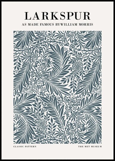William Morris Larkspur Plakat Plakat / 21x30cm