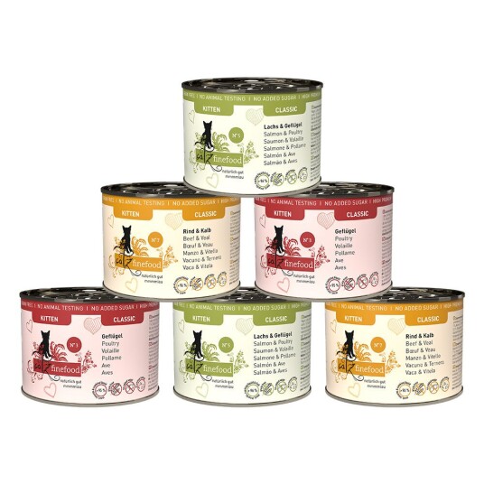 Catz Finefood Kitten 6 X 200 G 24 X 200 G Miks (3 Sorter) Catz Finefood Kitten 6 X 200 G 24 X 200 G Miks (3 Sorter)