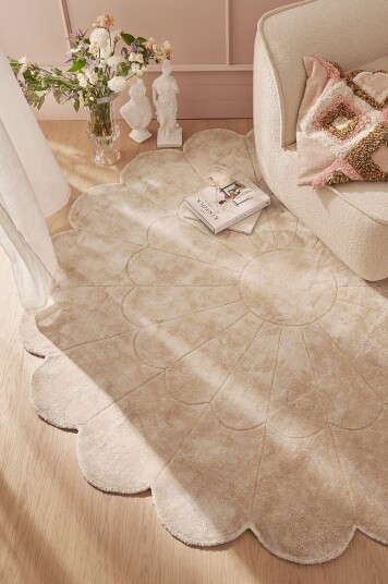 Staycation Viskoseteppe Flower Natur Staycation Viskoseteppe Flower Natur