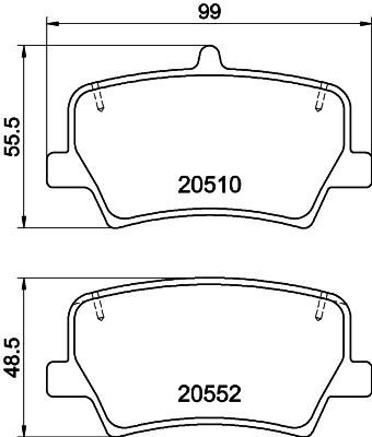 Bremseklosser HELLA 8DB 355 039-391 Bremseklosser HELLA 8DB 355 039-391