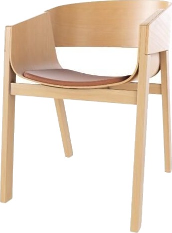 Ton Merano Spisestol med Armlener med Trukket Sete Prescott 223