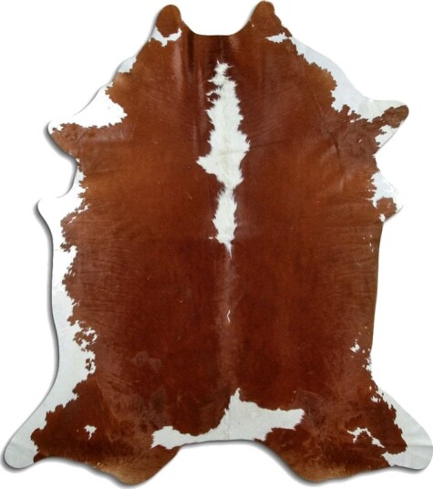 Kuskinn Brun/hvit 1466 Størrelse: 210 x 180 cm