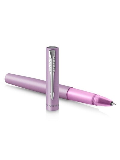 Parker Vector XL Rollerball Pen  Metallic Lilac Lacquer on Brass  Fine Point with Svart Ink Refill  Gift Box