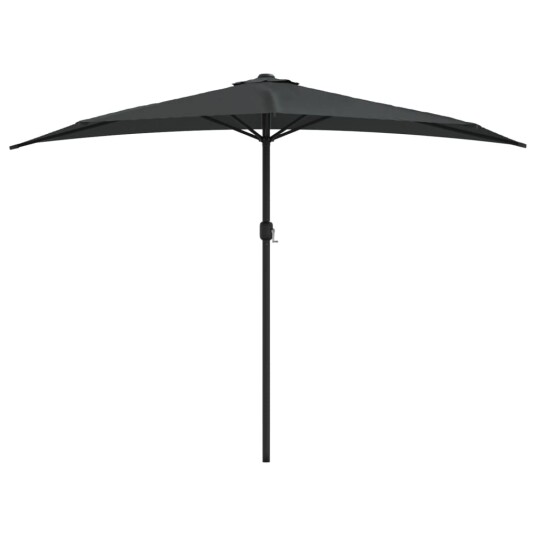 vidaXL Balkongparasoll med aluminiumsstang antrasitt 300x150 cm halv vidaXL Balkongparasoll med aluminiumsstang antrasitt 300x150 cm halv