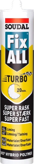 Soudal Fix All Turbo Montasjelim Hvit 290ml Soudal Fix All Turbo Montasjelim Hvit 290ml