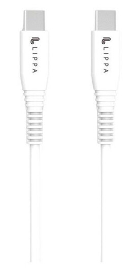 Lippa USB-C to USB-C cable 1m White