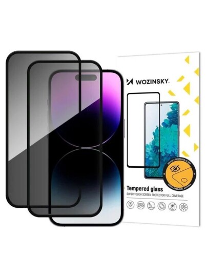 Wozinsky Herdet Skjermbeskytter for iPhone 17 Pro Max - 2 Stk Personvern Glass