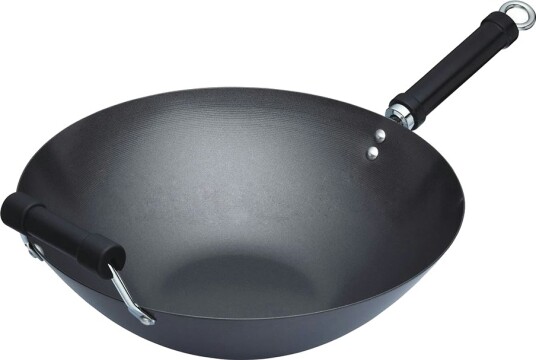 Kitchen Craft Oriental Wok Carbon Stål 36 cm Kitchen Craft Oriental Wok Carbon Stål 36 cm