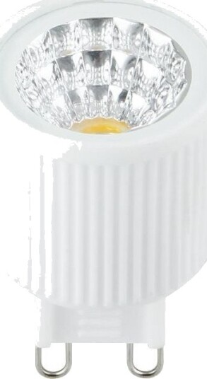 Spl G9 3W LED reflektorpære   24° 240lm klart glass 2700K   Kulør : Varm