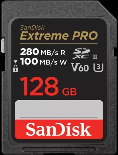SanDisk Extreme PRO SDXC UHS-II minnekort 128 GB
