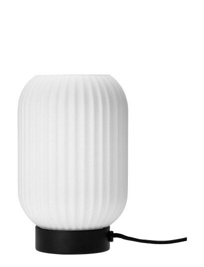 Dyberg Larsen Riflet Table Lamp - White - H23CM