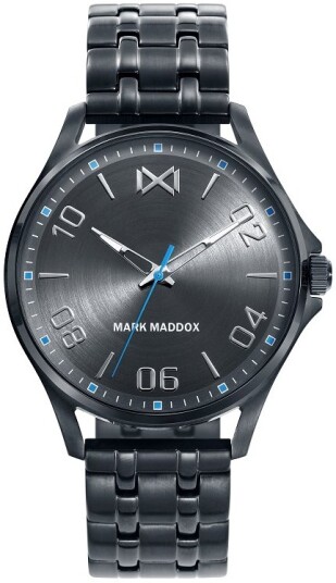 Mark Maddox Herreklokke HM7110 55 Classic Sort/Stål Ø40 mm