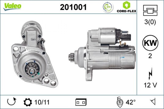 Starter VALEO 201001 Starter VALEO 201001