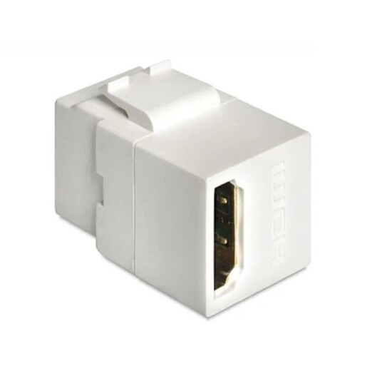 Pro HDMI Keystone-modul Hvit Hunn til Hunn 4K Pro HDMI Keystone-modul Hvit Hunn til Hunn 4K