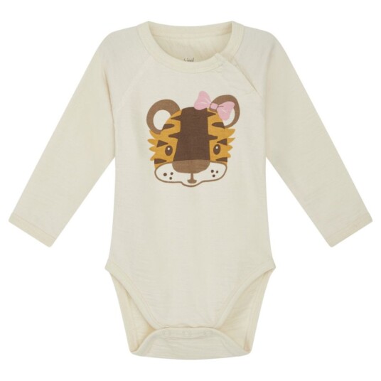 Hust and Claire Body Ull og Bambus Baloo Tiger Ecru 74 Hust and Claire Body Ull og Bambus Baloo Tiger Ecru 74