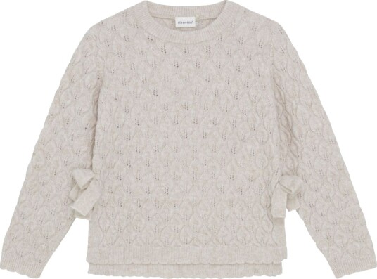 Minymo Pullover Ls Knit White 122