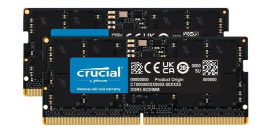 Crucial DDR5 SODIMM 32GB 4800MHz RAM CL40 for Laptop