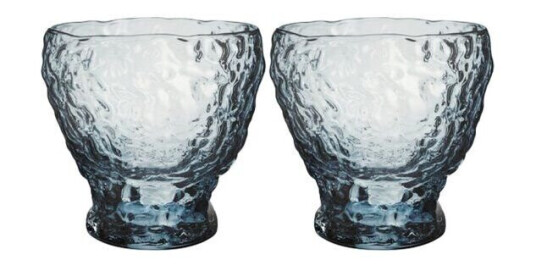 Kosta Boda   Moss tumbler glass 33 cl 2 stk sirkulær