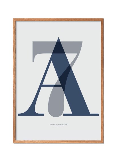 Poster & Frame Ilwt-A7-Blue - Grey - 42X29.7CM Poster & Frame Ilwt-A7-Blue - Grey - 42X29.7CM