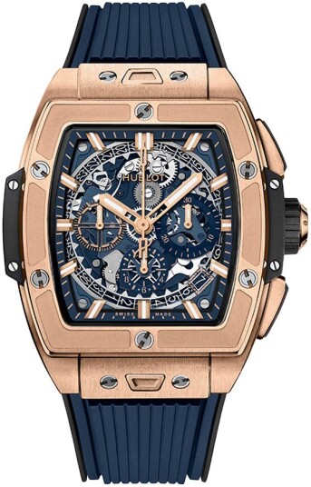 Hublot Herreklokke 642.OX.7180.RX Big Bang 42mm Blå/Gummi Hublot Herreklokke 642.OX.7180.RX Big Bang 42mm Blå/Gummi