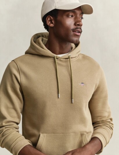 Gant Reg Shield Hoodie Beige XL