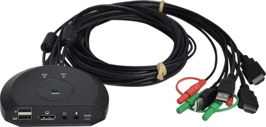 Nördic KVM-switch 2-1 DP 1.2 4K@60Hz Nördic KVM-switch 2-1 DP 1.2 4K@60Hz