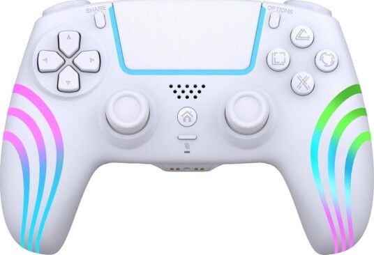 Deep Explorer Trådløs Kontroller PS4/PS3/PC Hvit