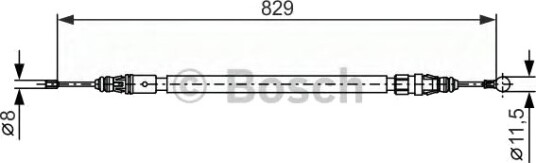 BOSCH 1 987 482 372 Tautrekk håndbremse