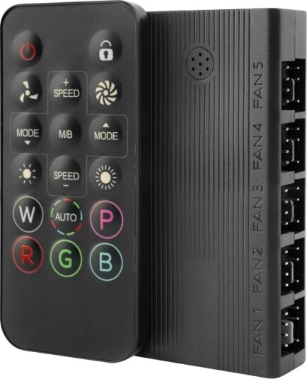 Mars Gaming Mfhub Rgb Kontroller Som Kan Adresseres Svart 4 Pin 3 Pin 80 Mm 40 Mm
