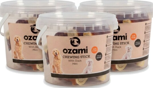 Ozami tyggesticks 6 cm bøtte 300 g