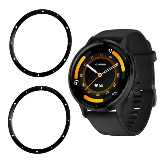 INCOVER Garmin Venu 3 PMMA Plast Skjermbeskytter - Svart Kant