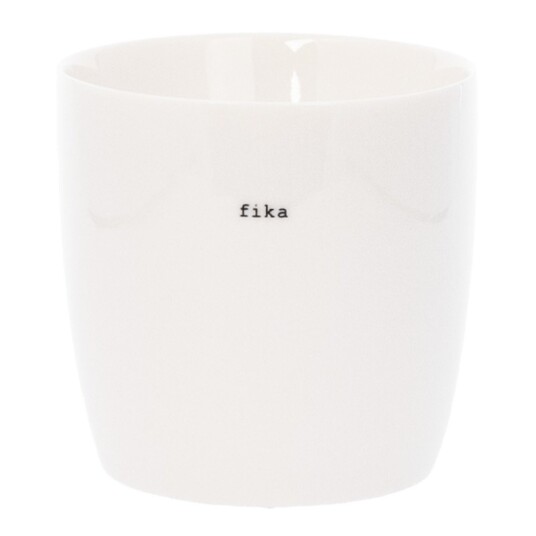 Sögne Home krus 30 cl Fika hvit