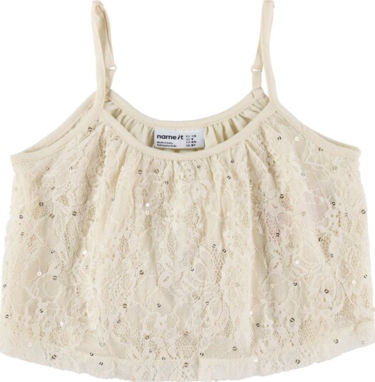 Name It Topp NkfFudrina Cloud Danser Name It 7 8 år 122 128 Singlet Hvit