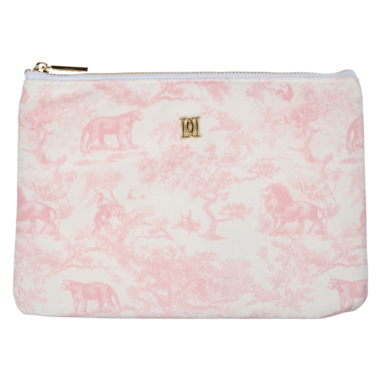 DARK Velvet Small Pouch Cotton Candy Savannah Pattern
