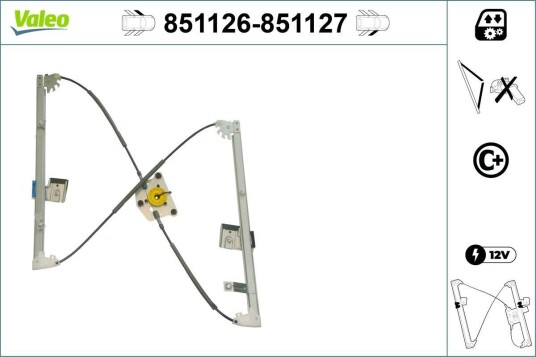 Vindusheis VALEO 851126 Vindusheis VALEO 851126