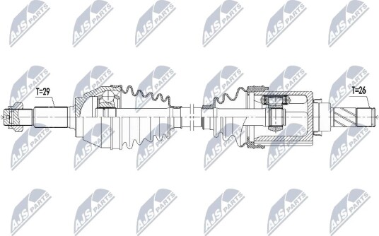Nty Drivaksel NTY NPW NS 098 Nty Drivaksel NTY NPW NS 098