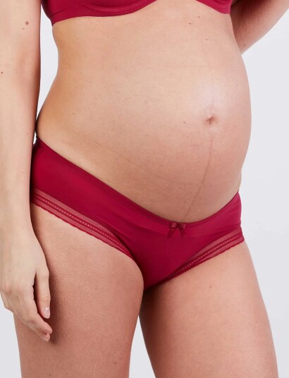 Cache Coeur Maternity Shorts Milk Burgundy XL Cache Coeur Maternity Shorts Milk Burgundy XL