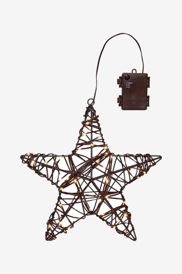 Star Trading   Utendørsdekorasjon Vicke Star 30cm   Brun