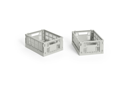 Hay Colour Crate Mini Oppbevaring 2 pk Grey Hay Colour Crate Mini Oppbevaring 2 pk Grey