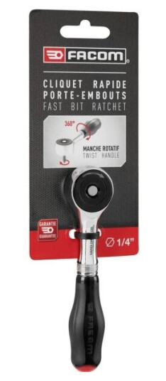 Facom R.Pe360pb Reversibel Skralde 1/4 (6,3 Mm) 120 Mm Facom R.Pe360pb Reversibel Skralde 1/4 (6,3 Mm) 120 Mm