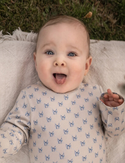 Hanevild Bow Romper Beige 62