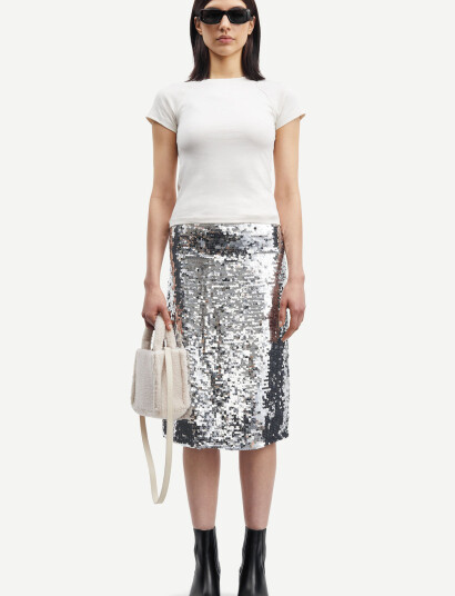Samsøe Samsøe Viktoria Skirt 15036 - Silver - XS