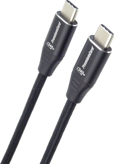 Usb-Kabel Premiumcord Usb-C Til Usb-C 1 M Svart Ku31cv1